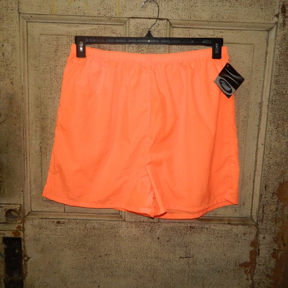 Vintage NOS Athletic Works Nylon Neon Shorts Womens Size XL (K-25)